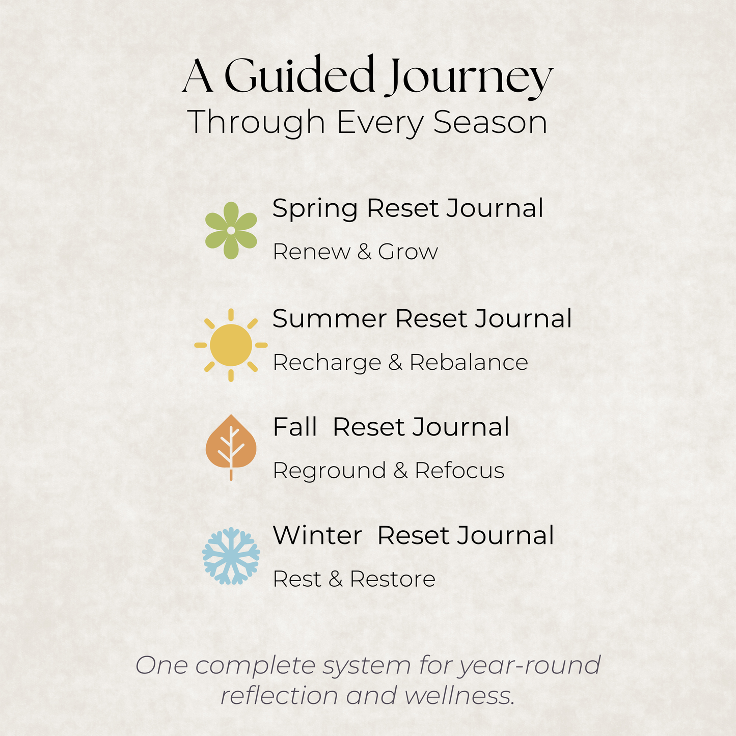 Seasonal Reset Journal Bundle