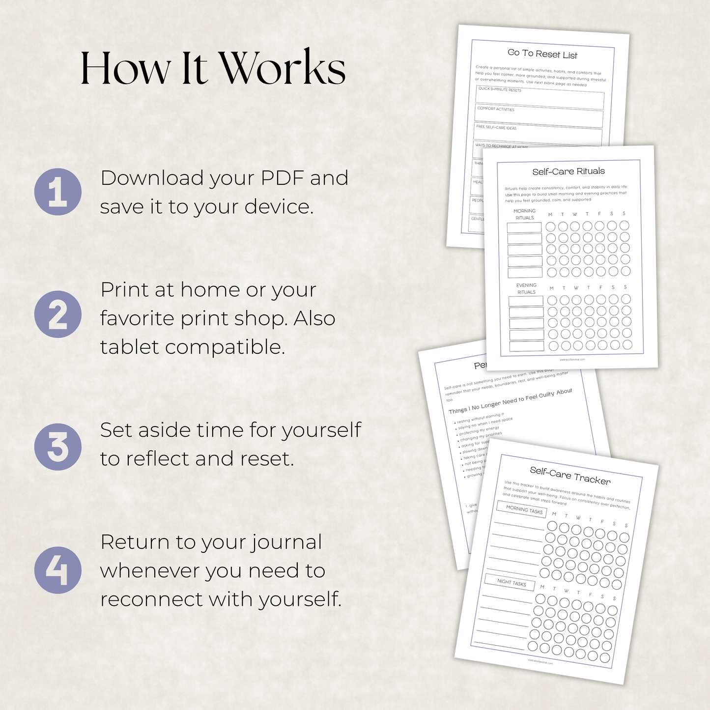Self-Care Reset Journal