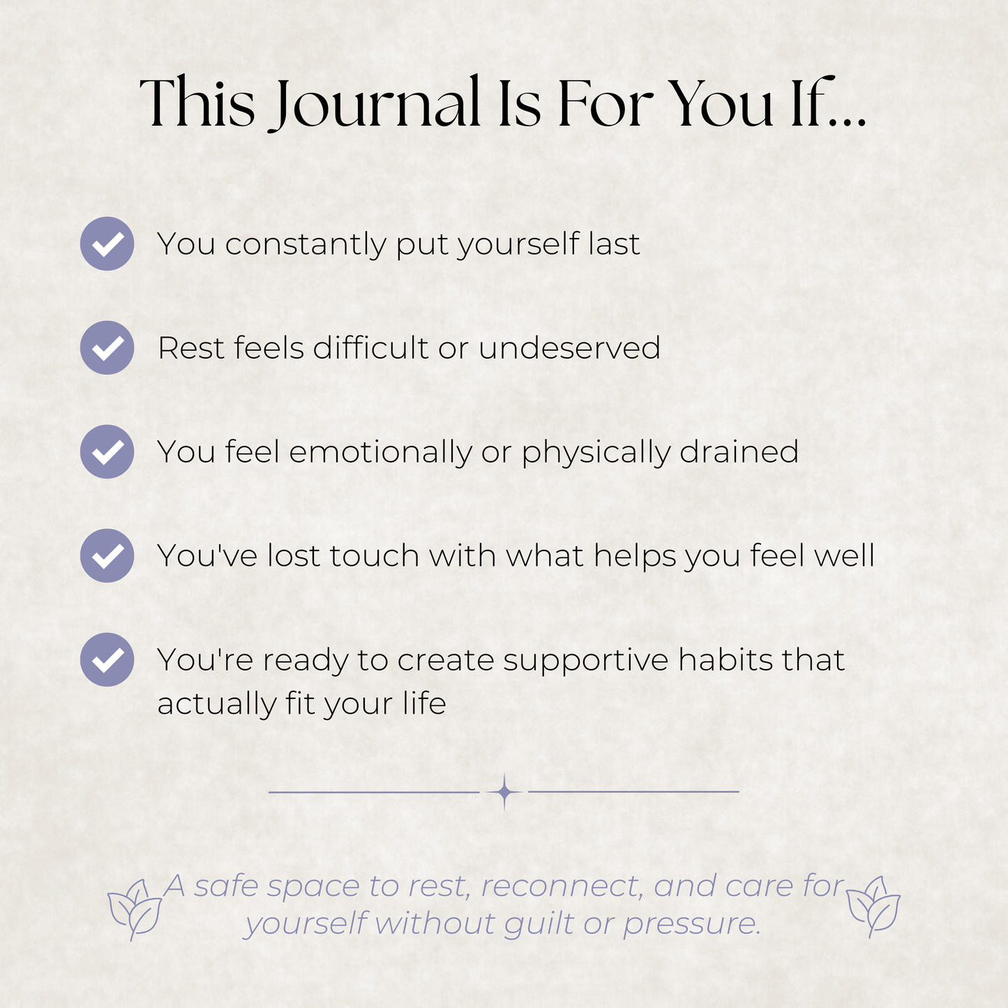 Self-Care Reset Journal