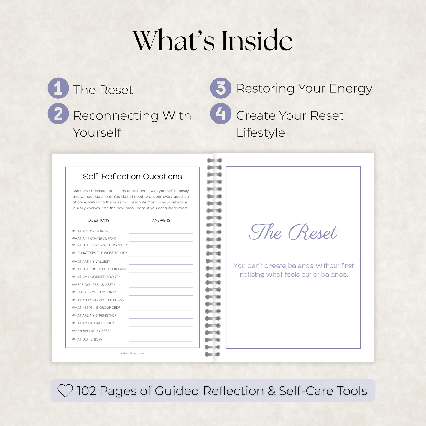 Self-Care Reset Journal