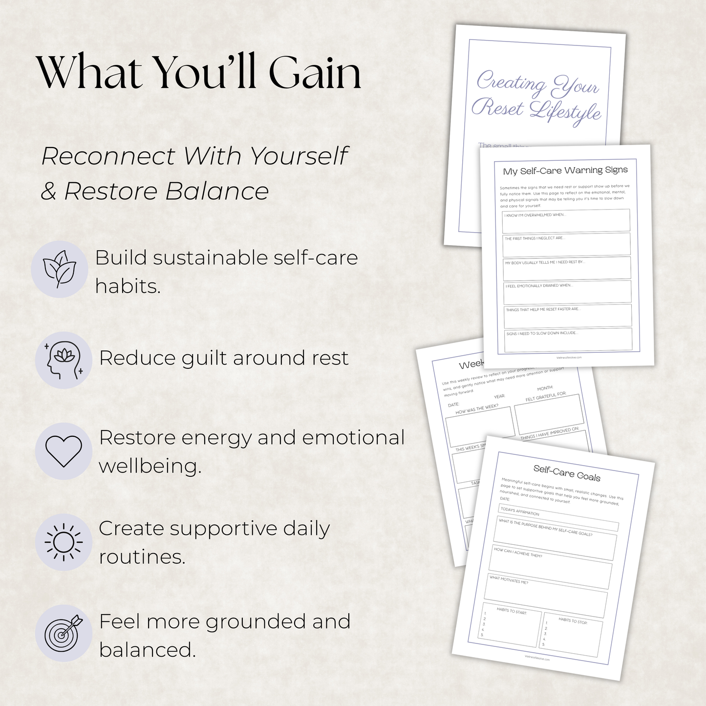 Self-Care Reset Journal