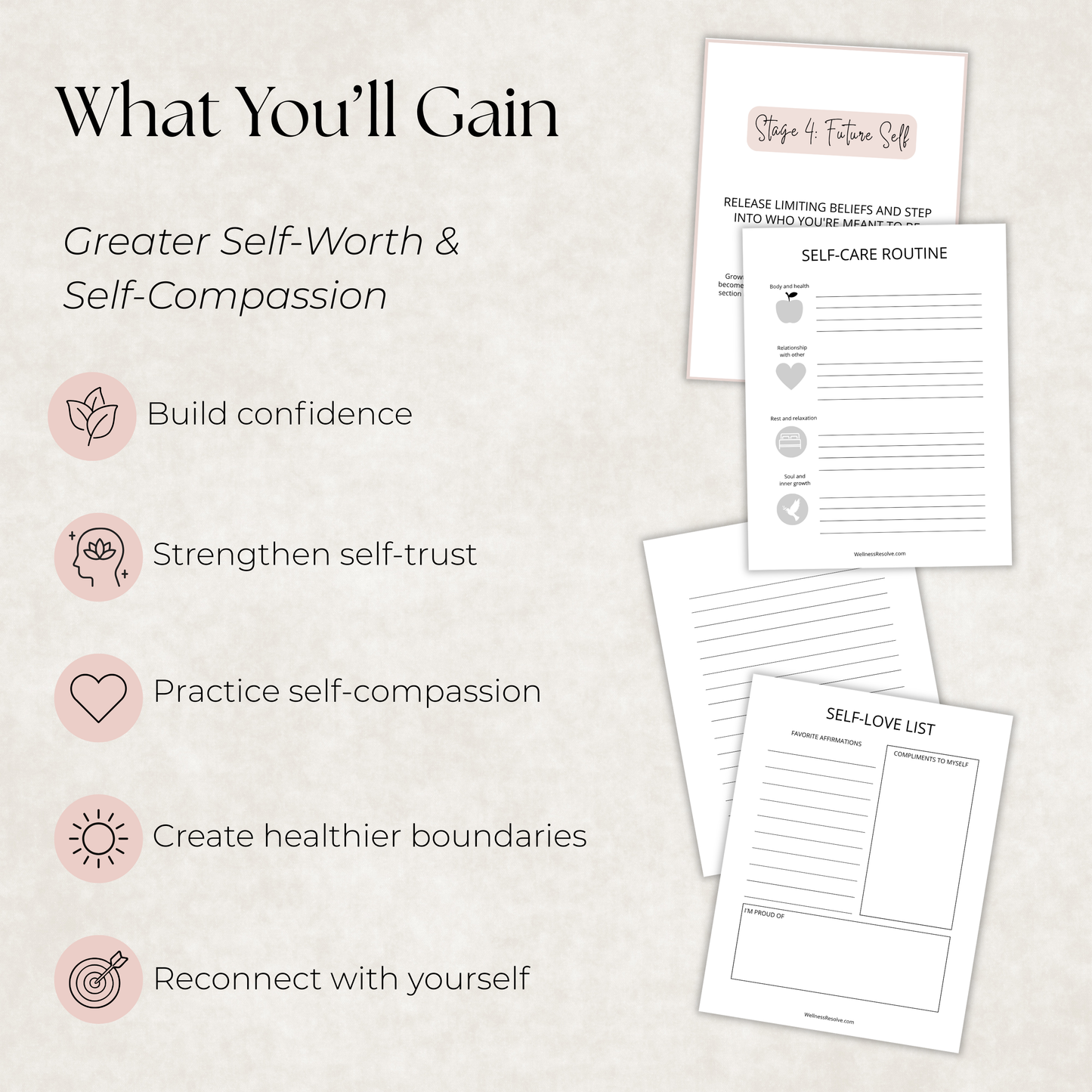 Self Love Reset Method Journal