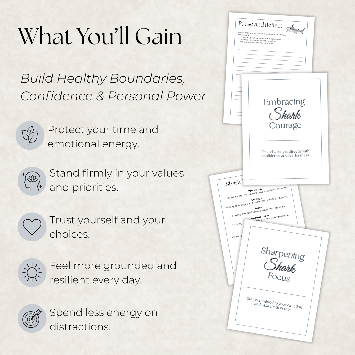 Shark Journal: A Guided Journey Toward Healthy Boundaries, Confidence & Personal Power