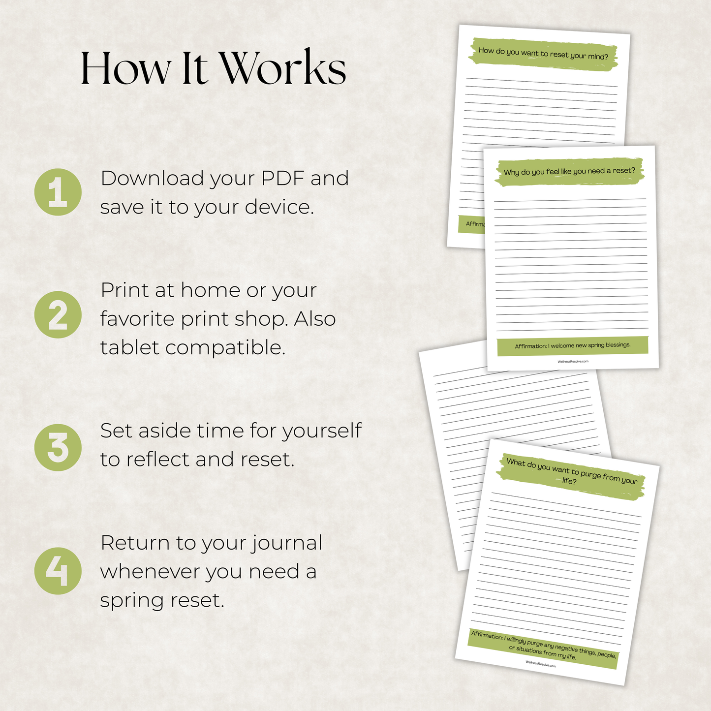 Spring Reset Journal