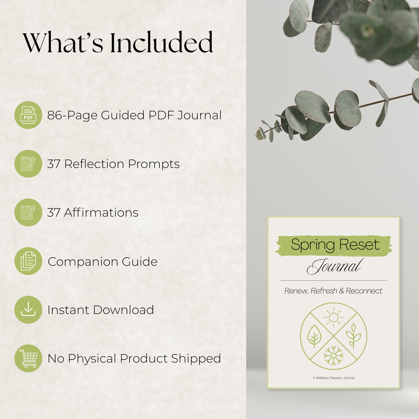 Spring Reset Journal