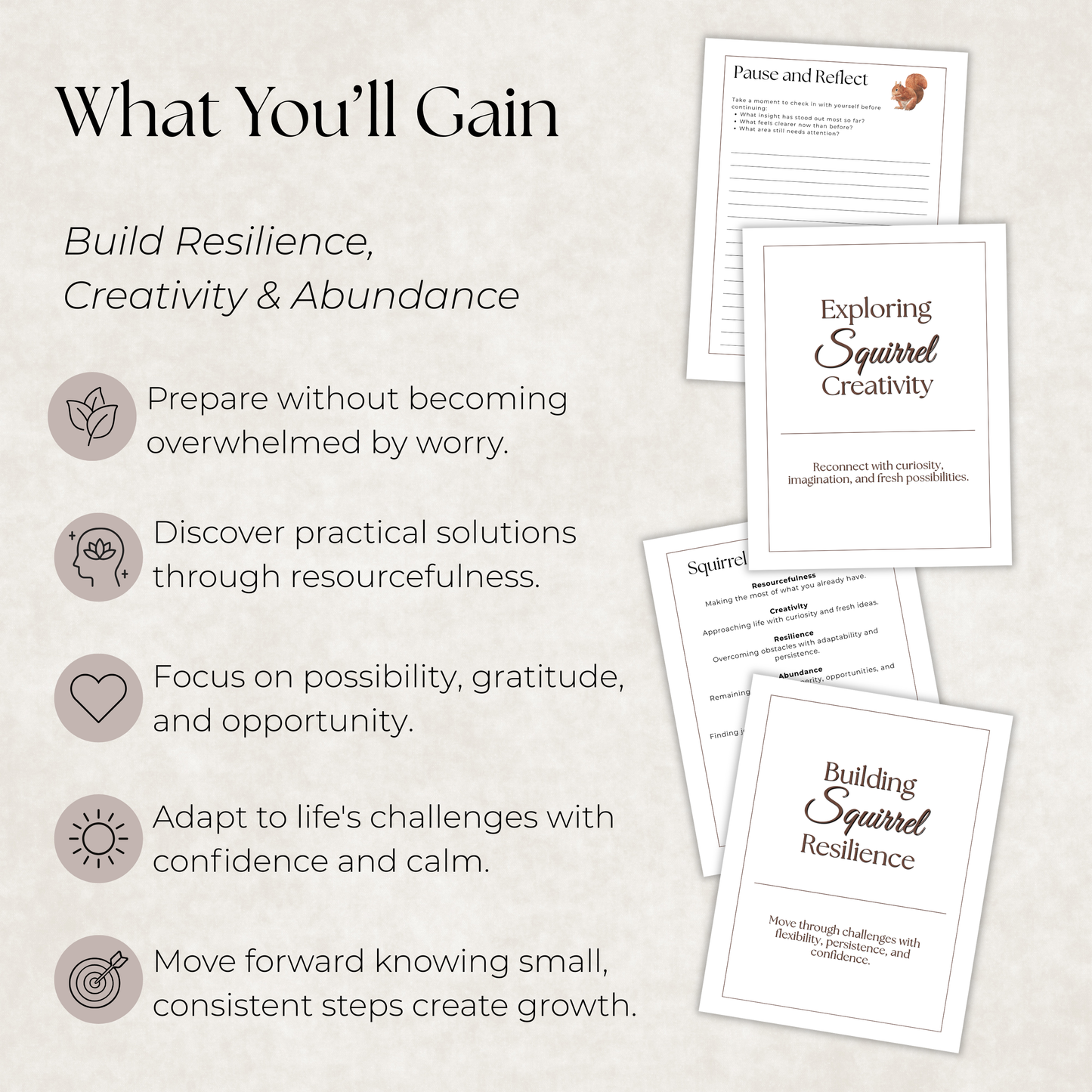 Squirrel Journal: A Guided Journey Toward Resilience, Resourcefulness & Abundance