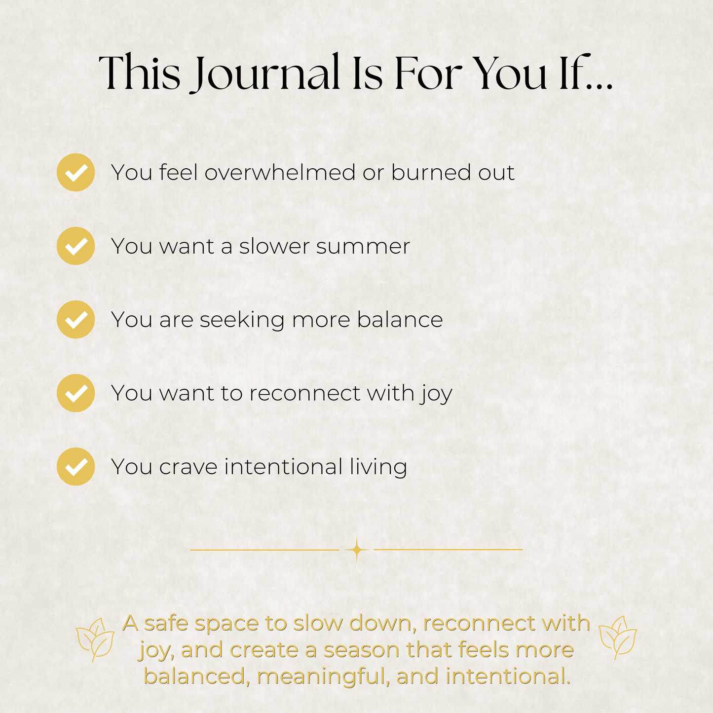 Summer Reset Journal