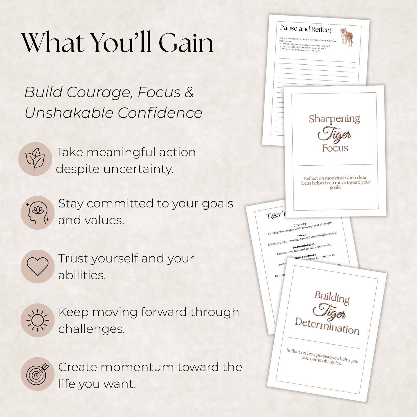 Tiger Journal: A Guided Journey Toward Courage, Focus & Determination