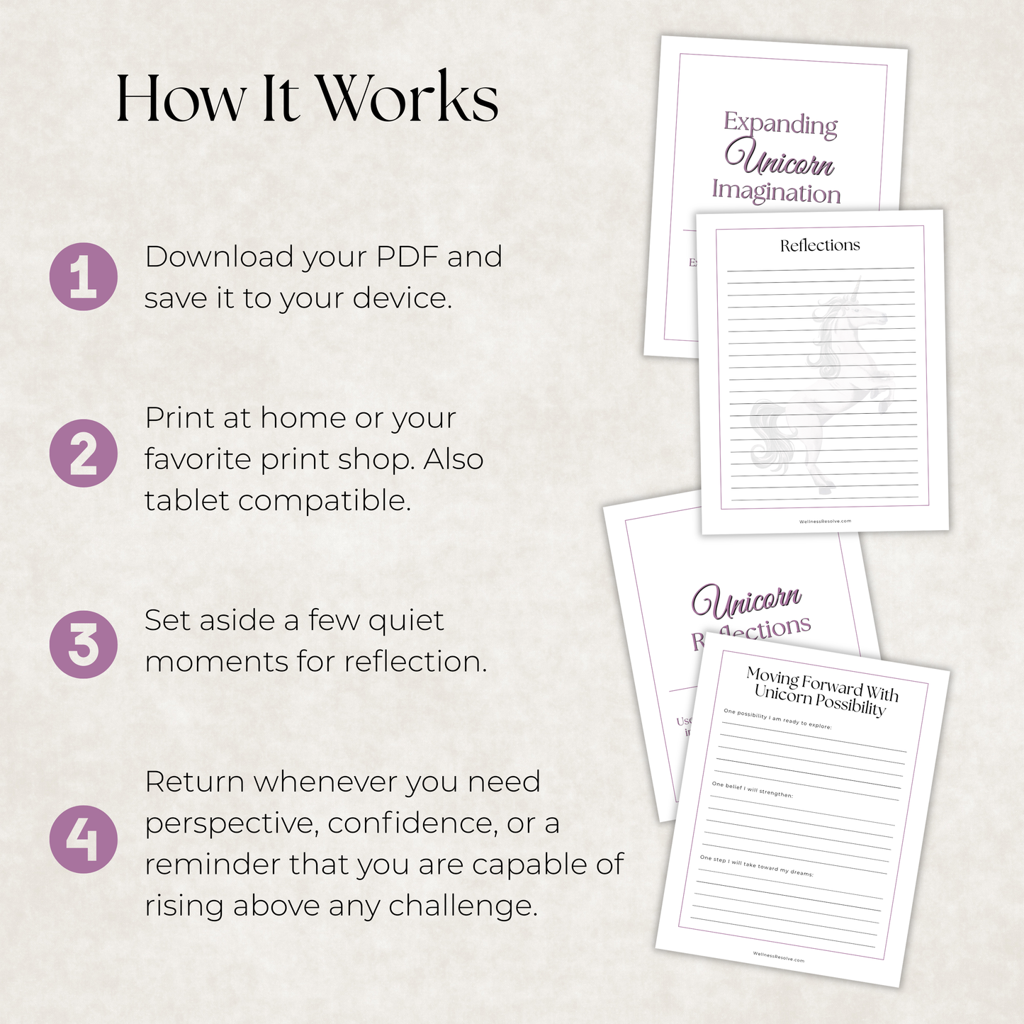 Unicorn Journal: A Guided Journey Toward Hope, Imagination & New Possibilities
