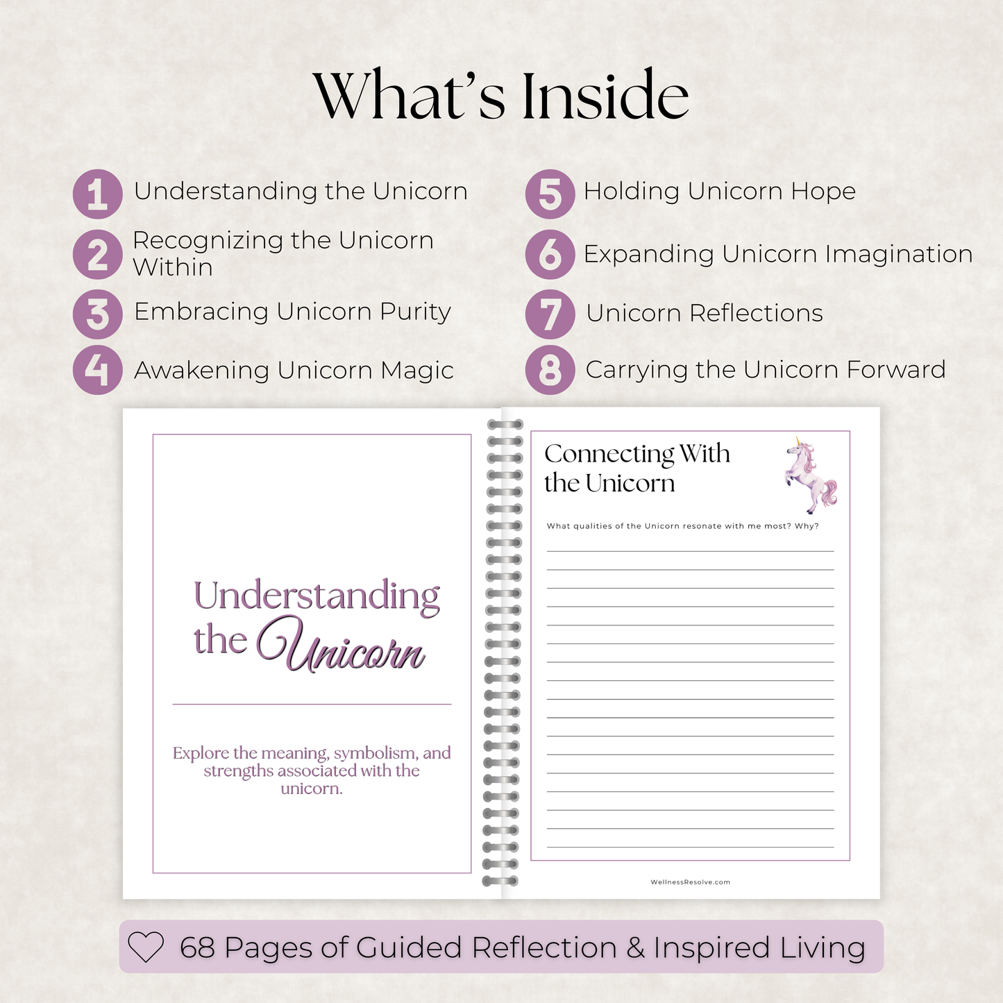 Unicorn Journal: A Guided Journey Toward Hope, Imagination & New Possibilities