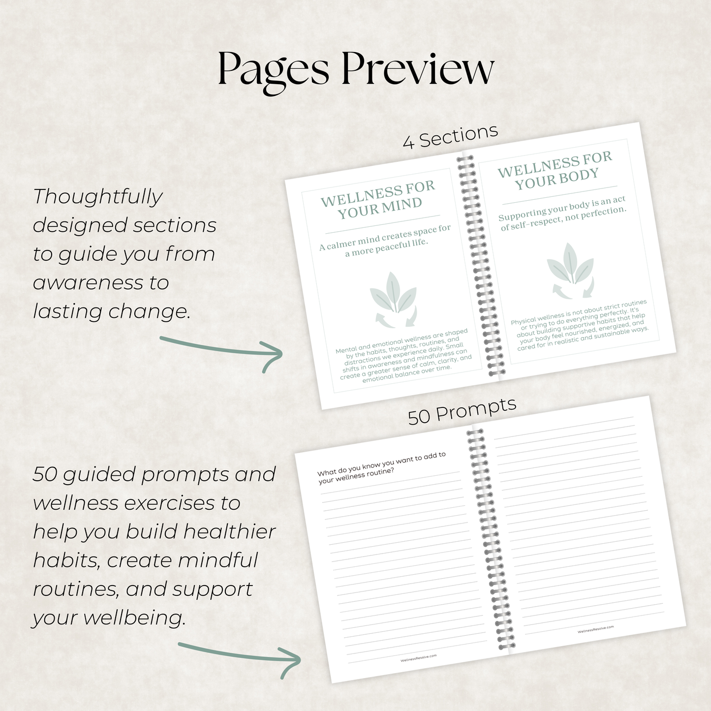 Wellness Habits Reset Journal