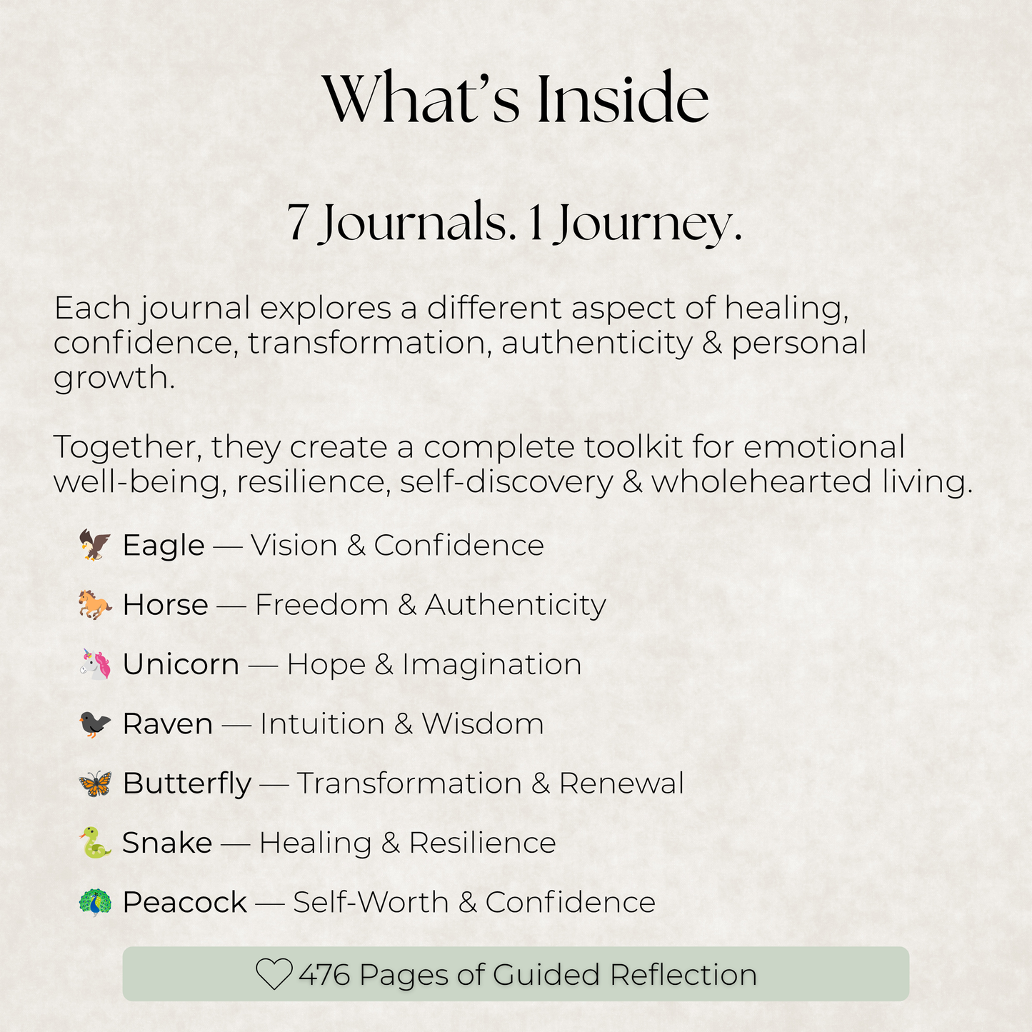 Wild Heart Journal Collection: 7 Guided Journals for Healing, Authenticity & Personal Growth