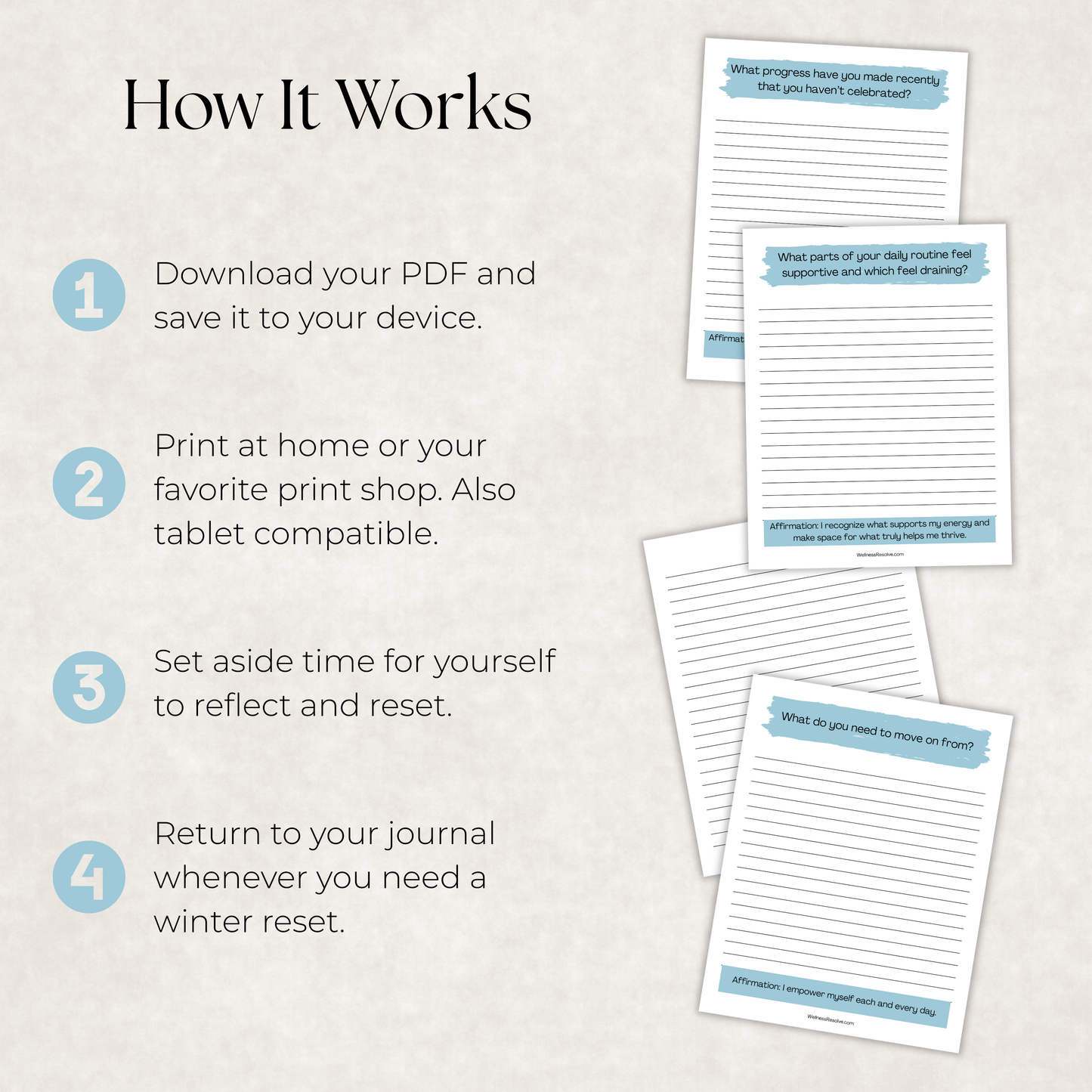 Winter Reset Journal