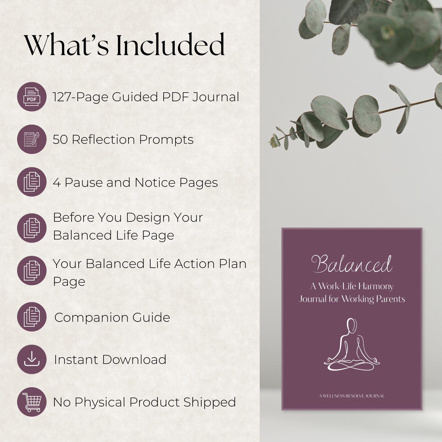 Balanced: A Work-Life Harmony Journal for Working Parents